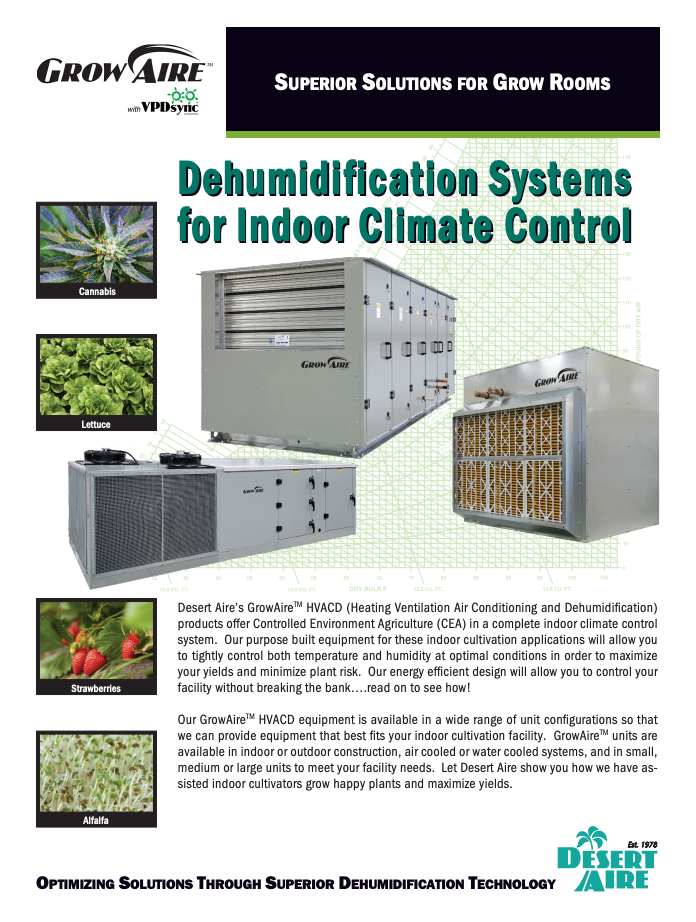 Grow Aire Dehumidification Systems Indoor